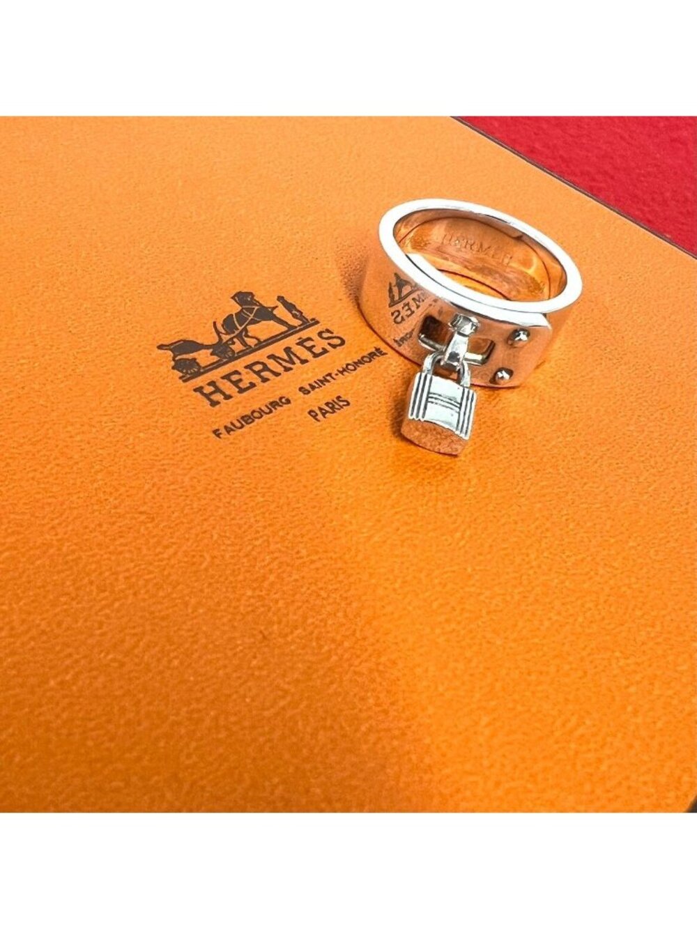 Hermes Kelly Ring 925 Sterling Silver
